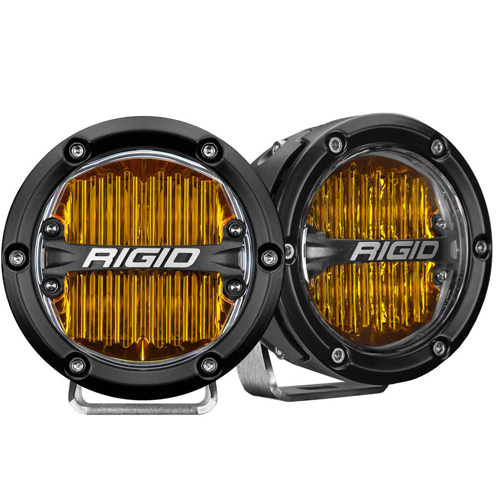 RIGID Industries 360Series 4 LED SAE Fog Beam Yellow Set of 2 36121