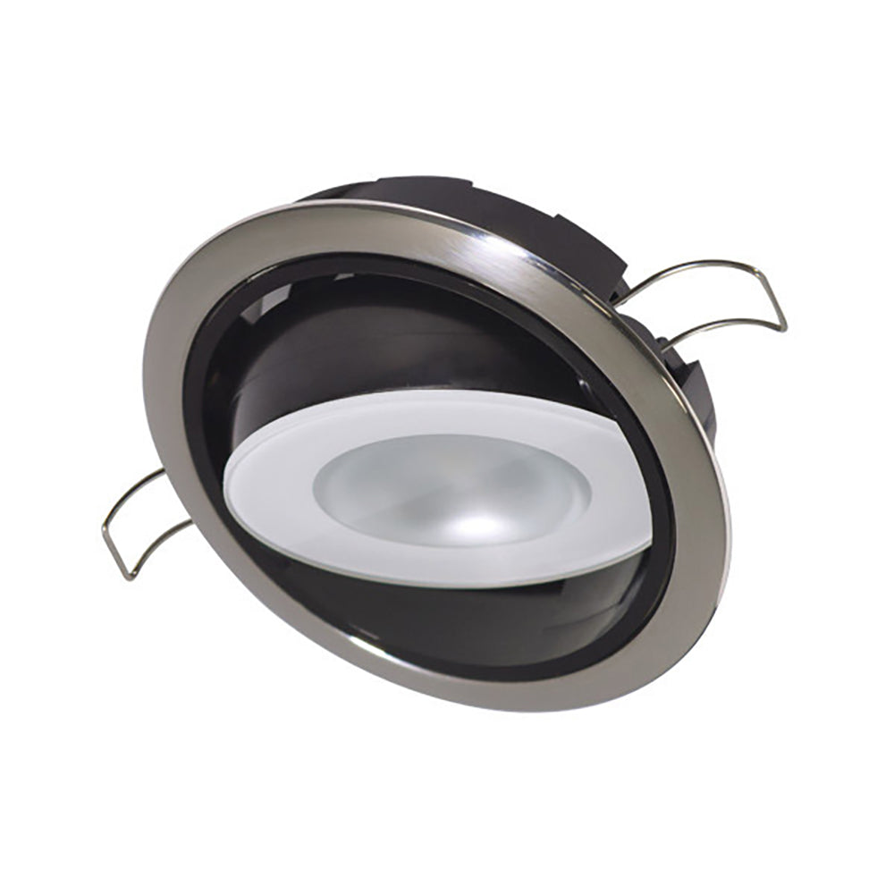 Lumitec Mirage Positionable Down Light Spectrum RGBW Dimming Polished Bezel 115117