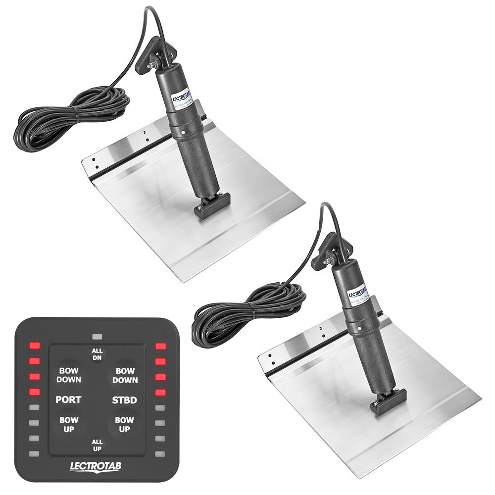 Lectrotab XKA Aluminum Alloy Trim Tab Kit wOneTouch Control 12 x 9 XKASL12X9A