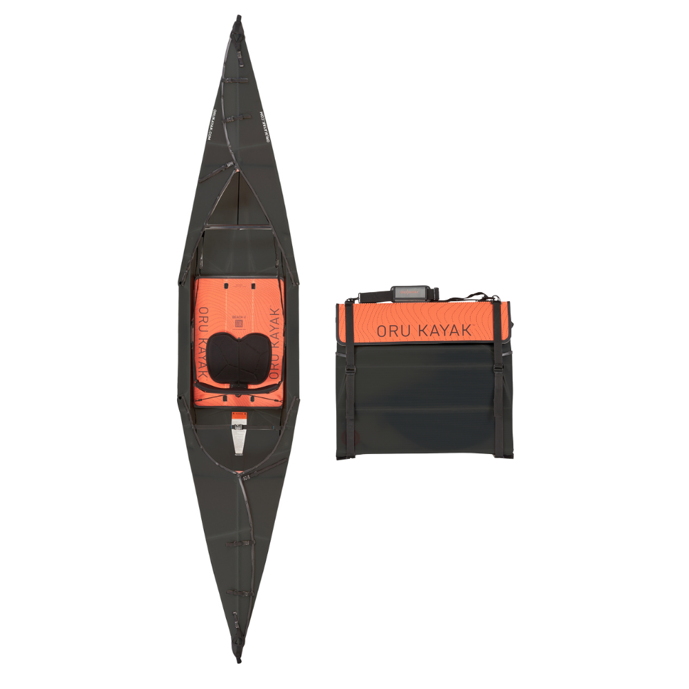 Oru Beach LT Folding Kayak – 12'1", 25 lbs - Black Edition