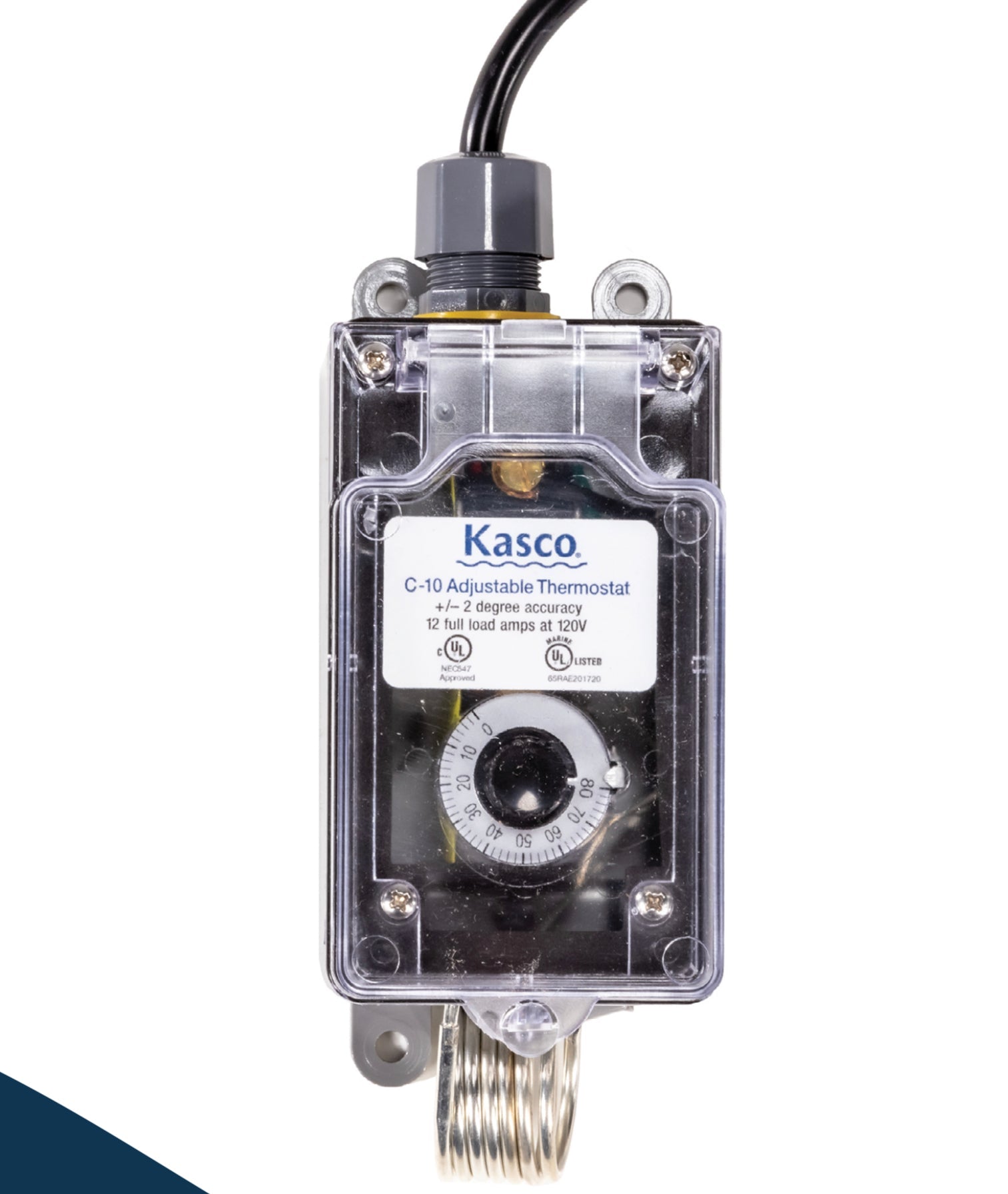 Kasco Marine: C-10 120volt,Adjustable Temperature Control/Thermostat for Deicer