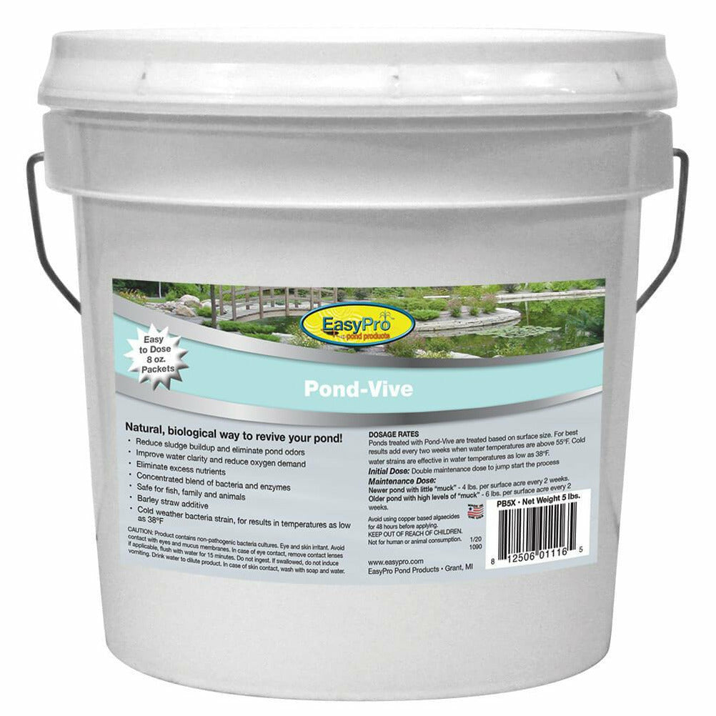 EasyPro: Pond-Vive Bacteria – 25 lb pail – Water Soluble Packs