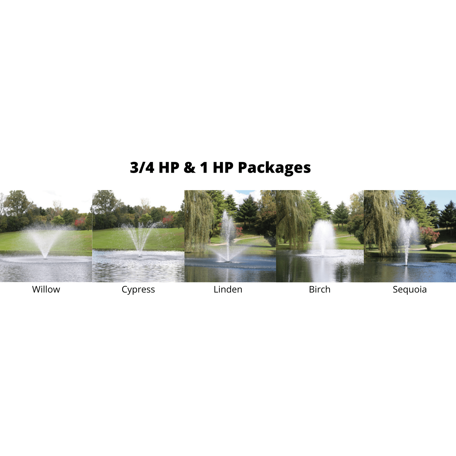 Kasco Marine:  J Series Decorative Display Fountain 1 HP for Small and Medium Ponds