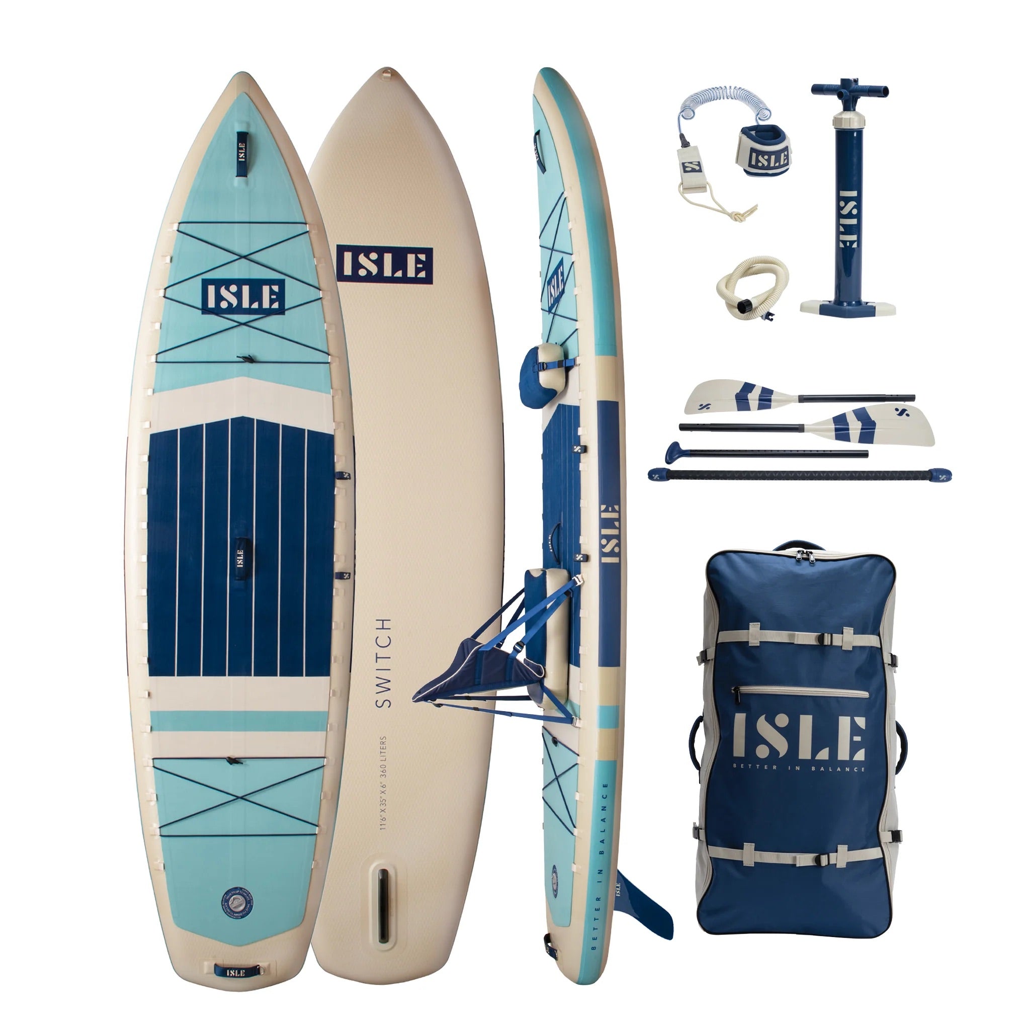 ISLE Switch 3 SUP & Kayak Bundle - AQNV-PKG