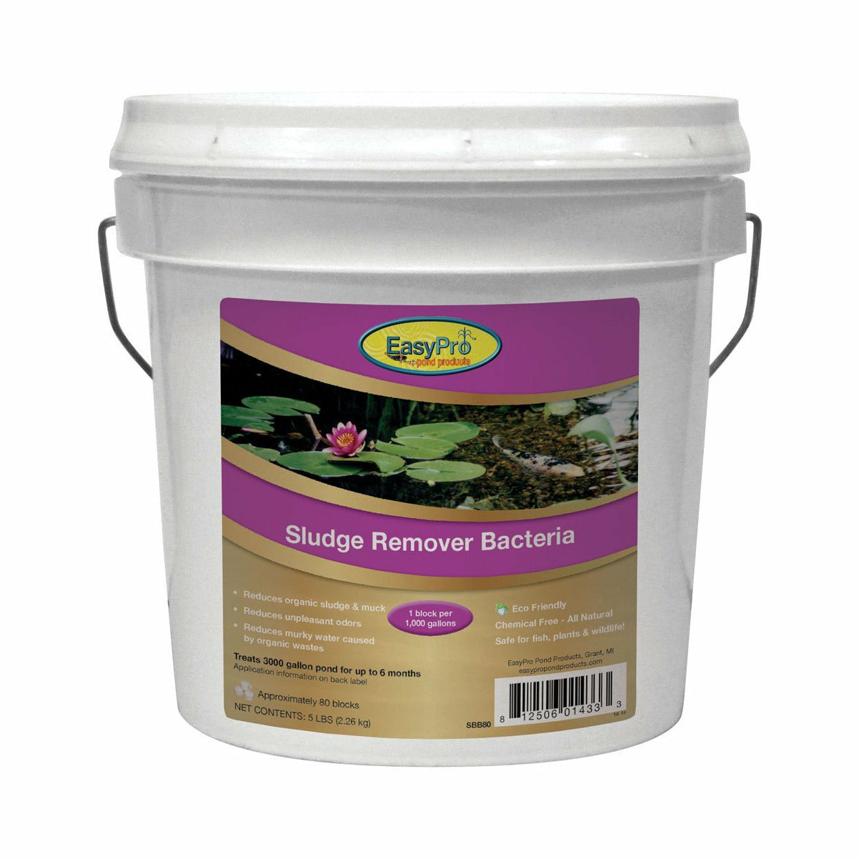 EasyPro: Sludge Remover Bacteria, 10 lb. Pail 1 oz. Blocks
