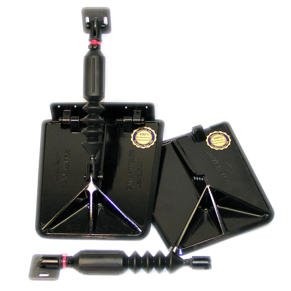 Smart Tab SX Composite Trim Tabs by Lectrotab 95 x 10 f1820 Boat w150  240HP  Black SX951080