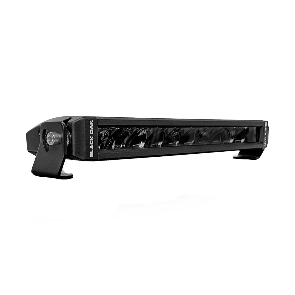 Black Oak Single Row Slim 10 150W Dual Color LED Light Bar  White  Yellow  Combo Beam 10CAW