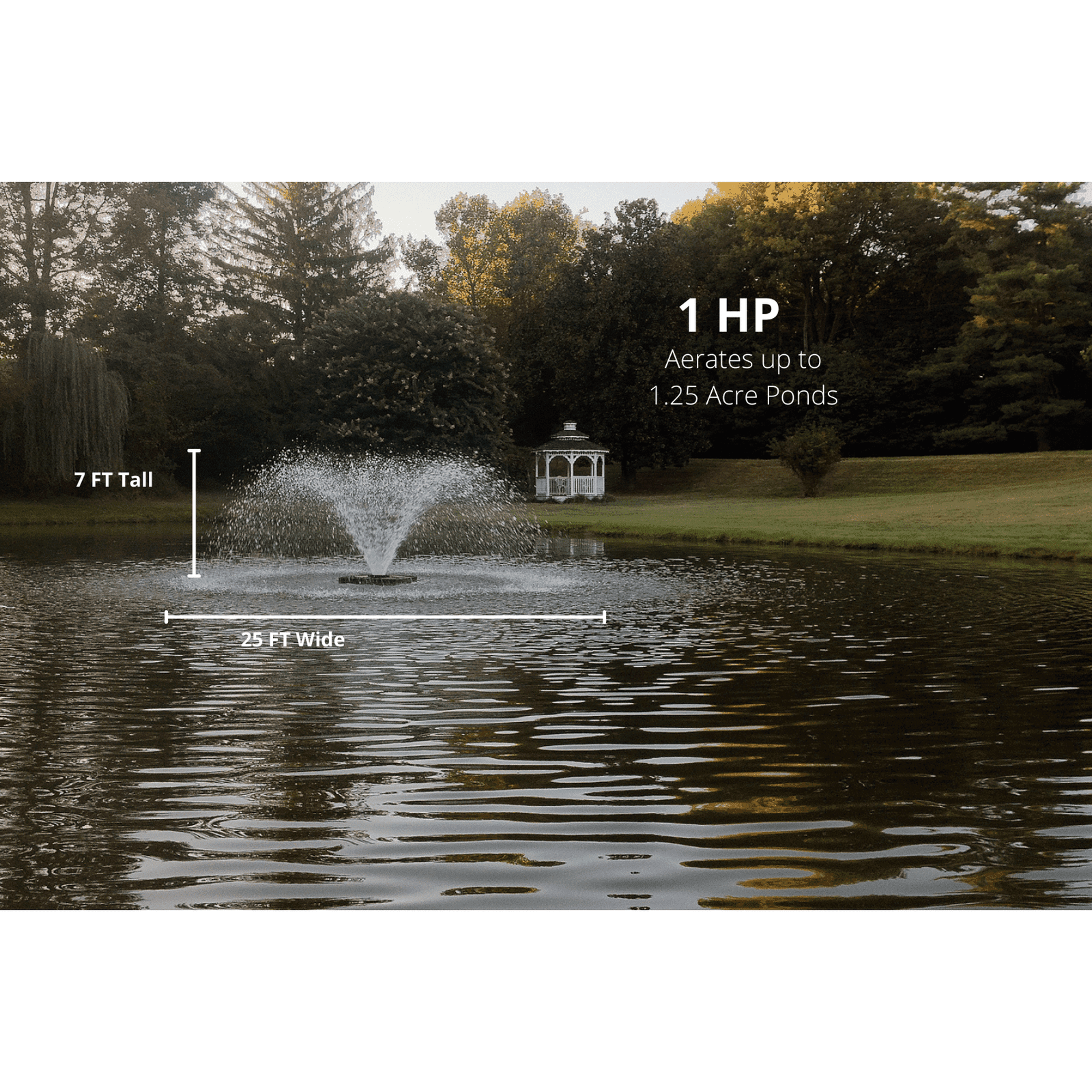 Scott Aerator: DA-20 Display Fountain Aerator for Small Ponds to Large Ponds