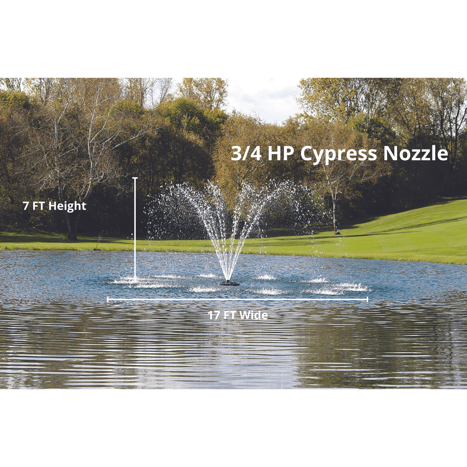 Kasco Marine: J Series Decorative Display Fountain 3/4 HP for Small Ponds