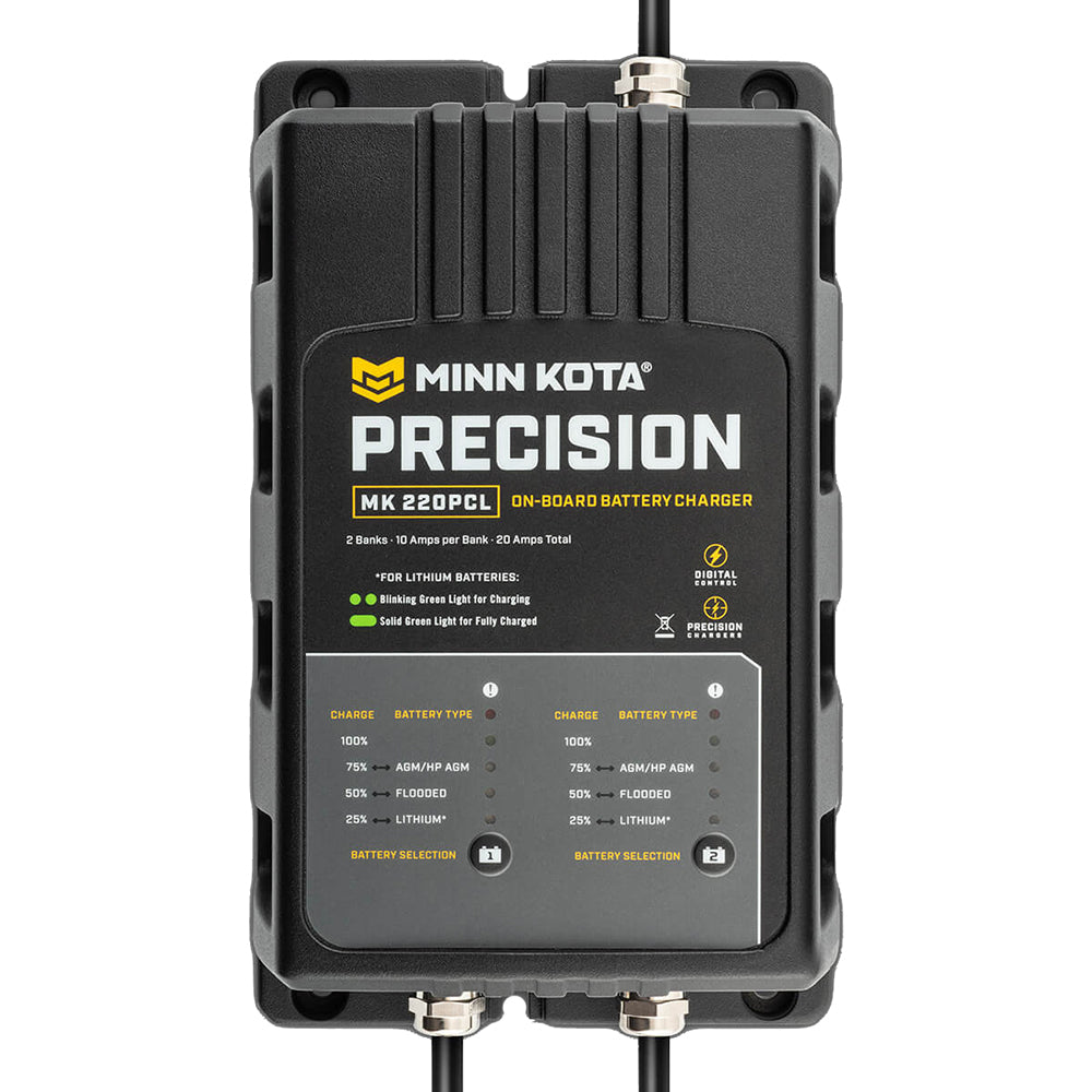 Minn Kota MK-220 PCL 2-Bank 10A Onboard Lithium Charger