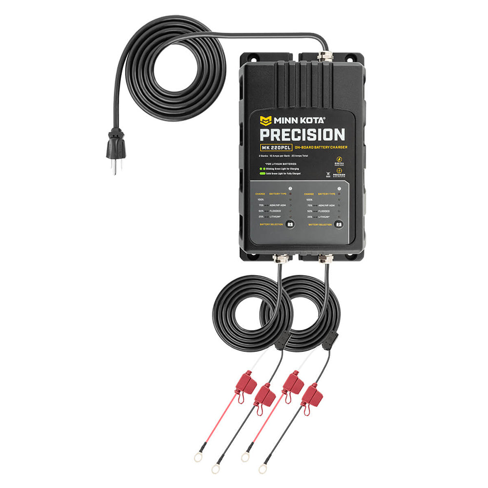 Minn Kota MK-220 PCL 2-Bank 10A Onboard Lithium Charger