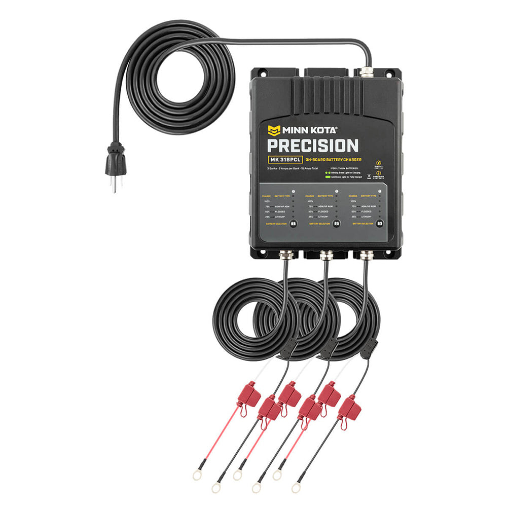 Minn Kota 3-Bank Precision Lithium Charger – MK-318PCL