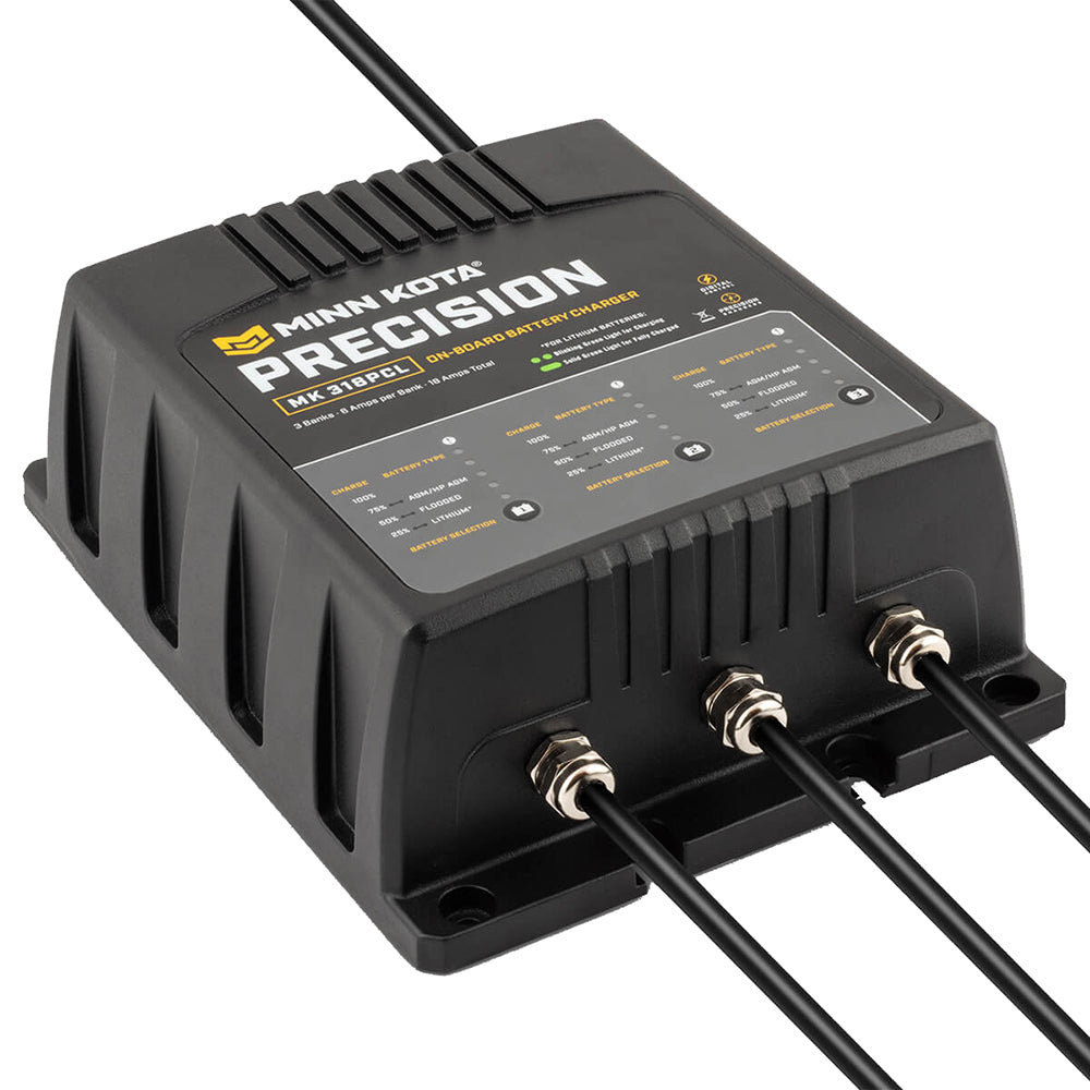 Minn Kota 3-Bank Precision Lithium Charger – MK-318PCL