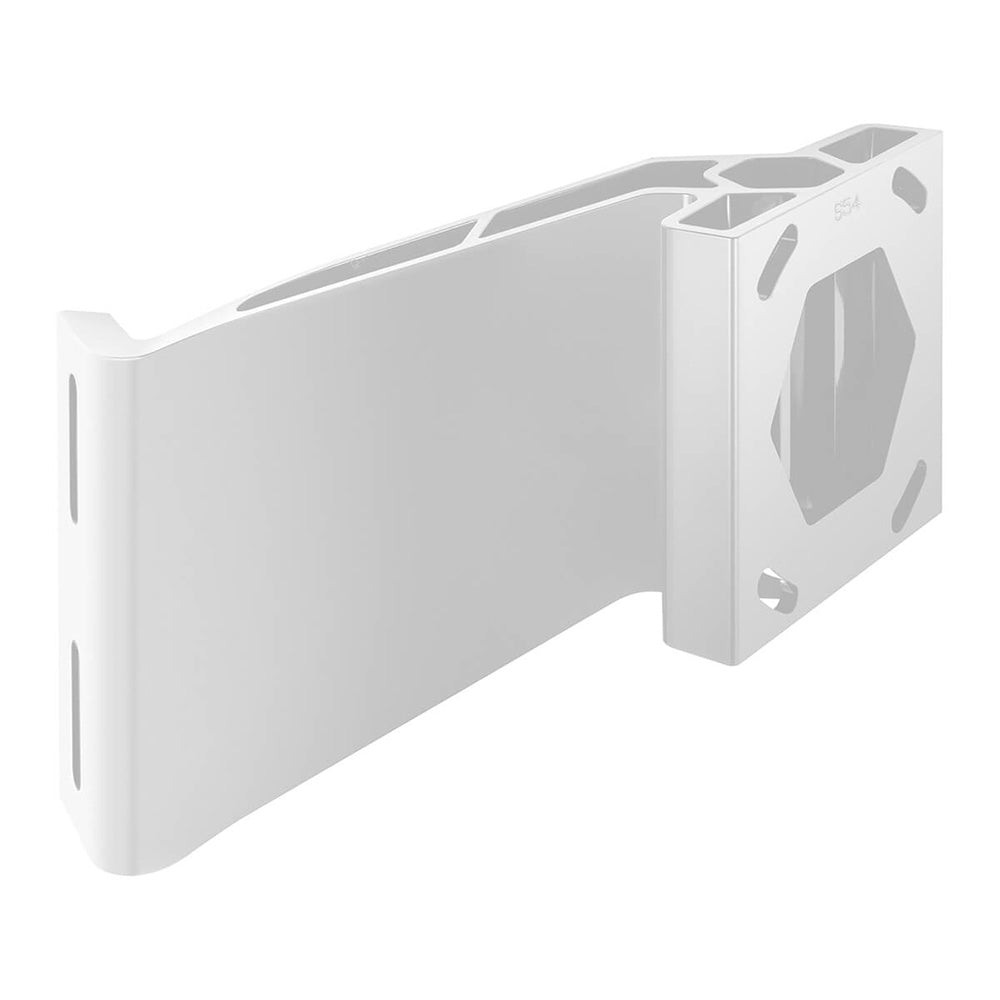 Minn Kota Raptor Starboard Jack Plate Bracket – 5" Setback, 4" Rise, White