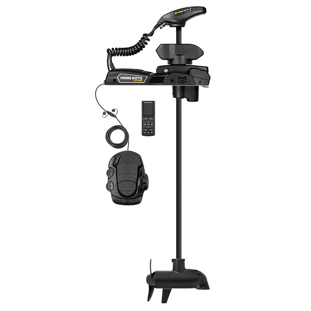 Minn Kota Ulterra QUEST 90/115 Trolling Motor – 24/36V, 90/115lb, 60", Wireless Remote, Dual CHIRP