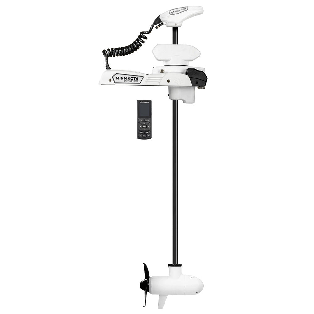 Minn Kota Riptide Instinct QUEST 90/115 Trolling Motor – 24/36V, 90/115lb, 60", Wireless Remote - White