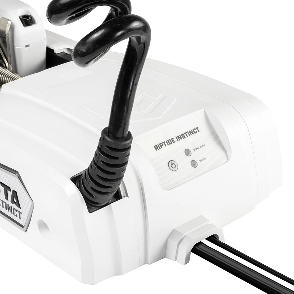 Minn Kota Riptide Instinct QUEST 90/115 Trolling Motor – 24/36V, 90/115lb, 72", Wireless Remote - White
