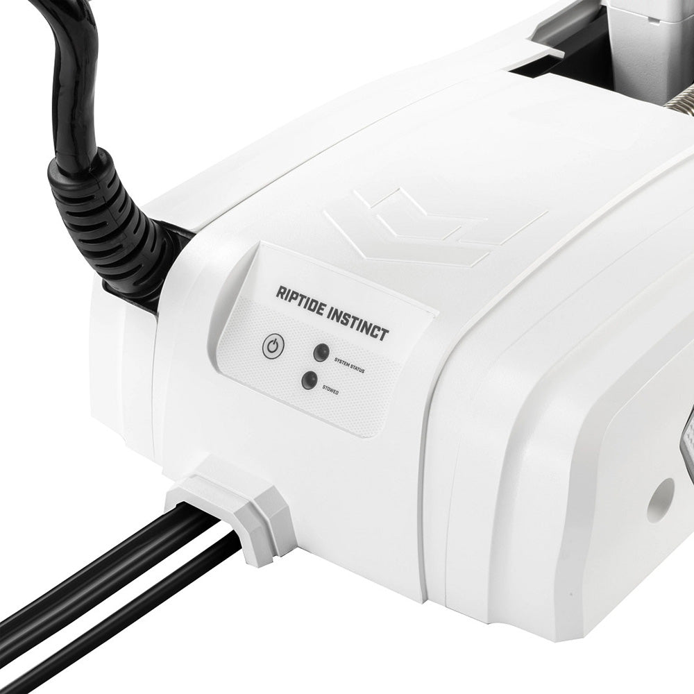 Minn Kota Riptide Instinct QUEST 90/115 Trolling Motor – 24/36V, 90/115lb, 100", Wireless Remote - White