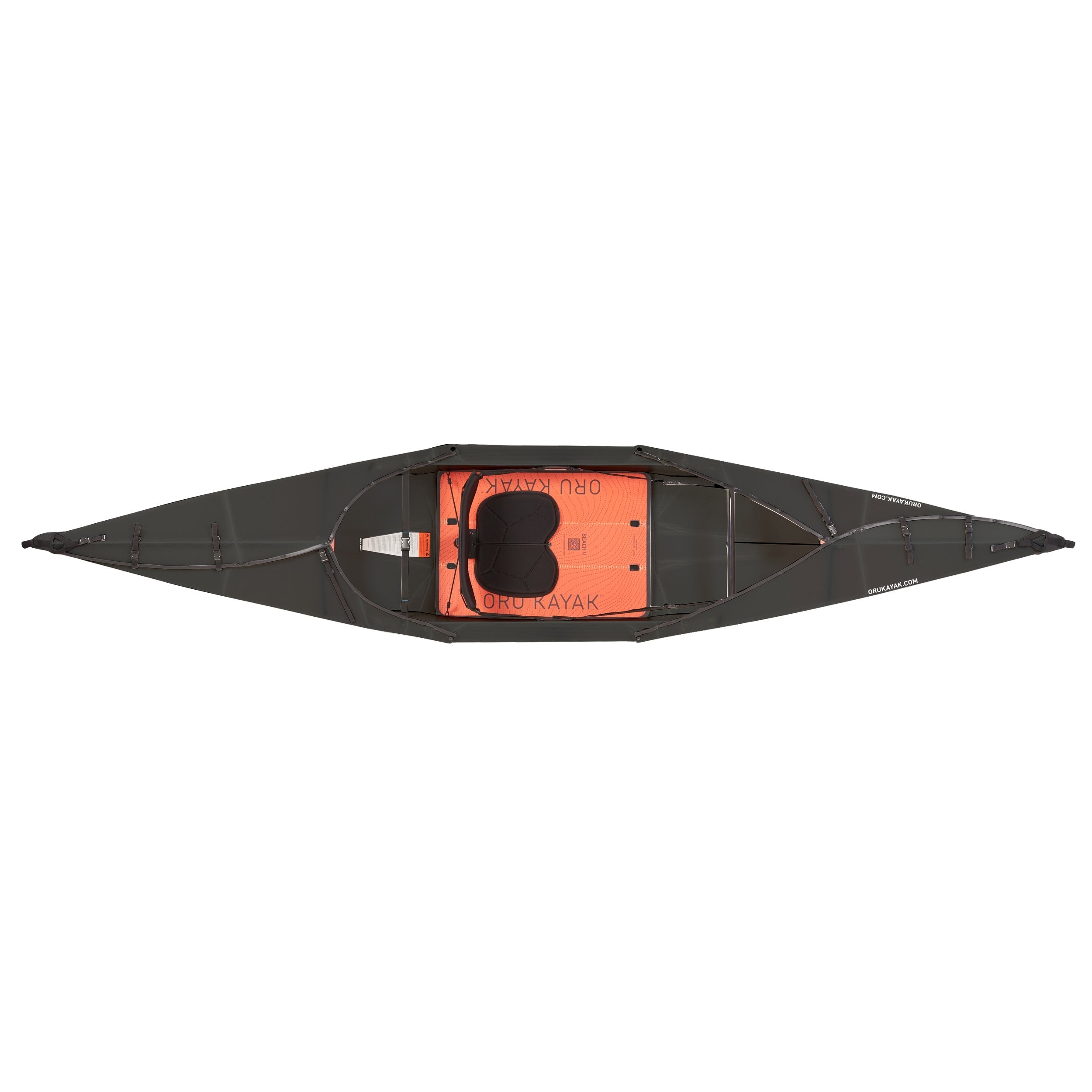 Oru Beach LT Folding Kayak – 12'1", 25 lbs - Black Edition