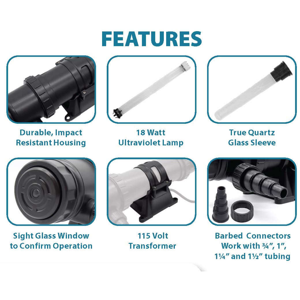 EasyPro: PC18W PRO-CLEAR™ UV Ultraviolet Clarifier