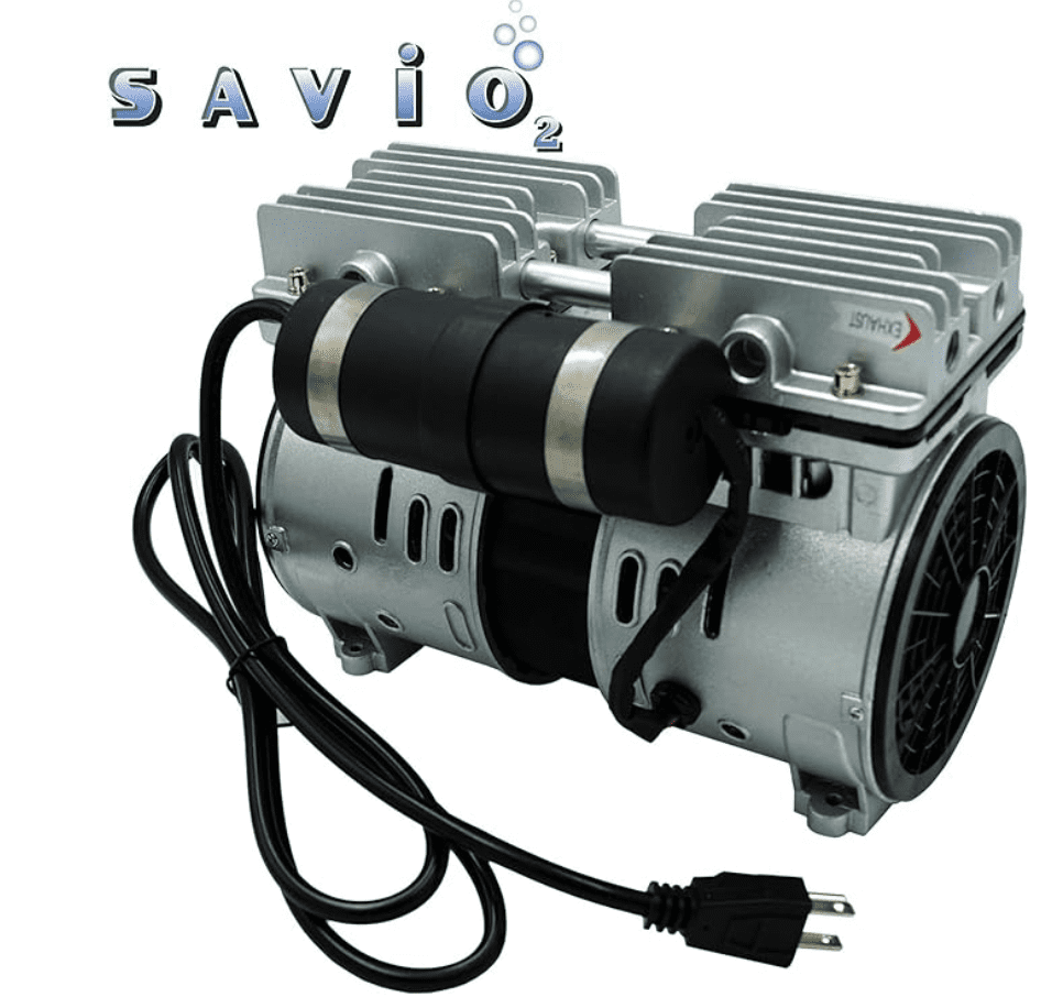 Anjon: Savio2 Aeration System 1 with Enclosures and 1/2HP Air Pump, Double Diffuser, 100' Weighted Tubing