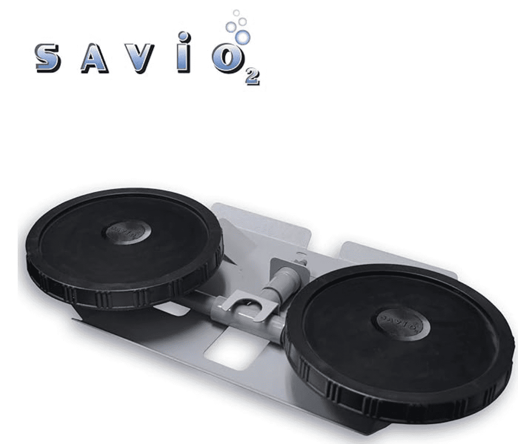 Anjon: Savio2 Aeration System 1 with Enclosures and 1/2HP Air Pump, Double Diffuser, 100' Weighted Tubing