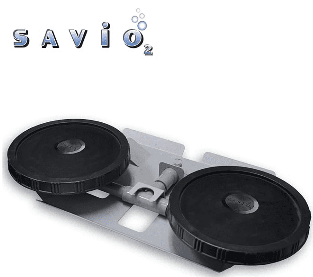 Anjon: Savio2 Aeration System 3 with Enclosures and 1HP Air Pump, Double Diffusers, 100' Weighted Tubing