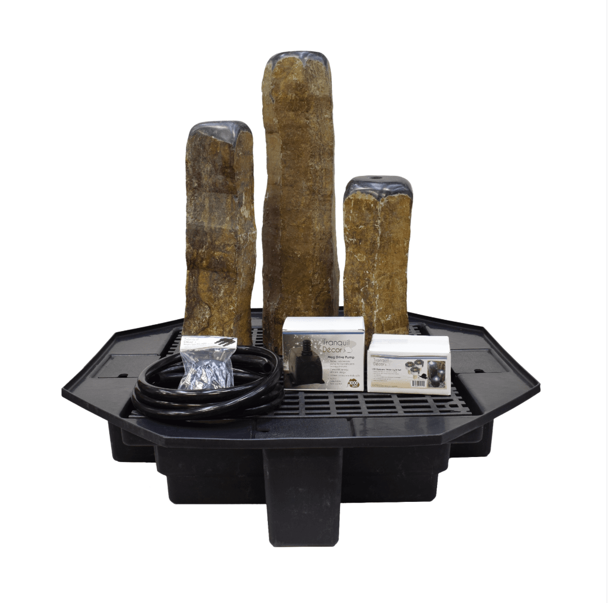 EasyPro: Tranquil Décor Dome Top Basalt Fountain Complete Kit- 20", 27", 35"