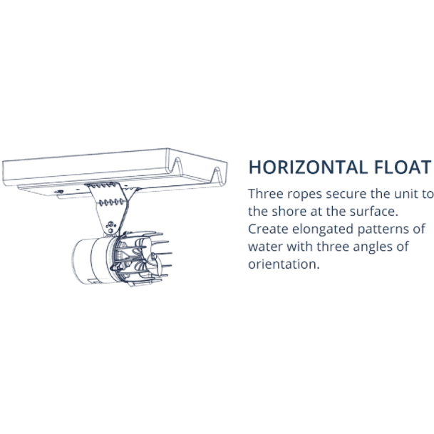 Kasco Marine:  AquatiClear Water Circulator in Motor Sizes 1/2HP, 3/4HP and 1HP