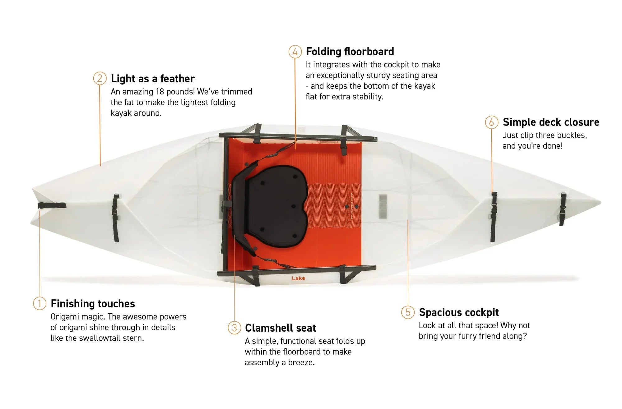 Oru Lake Kayak – 9 ft Foldable, 26 lbs