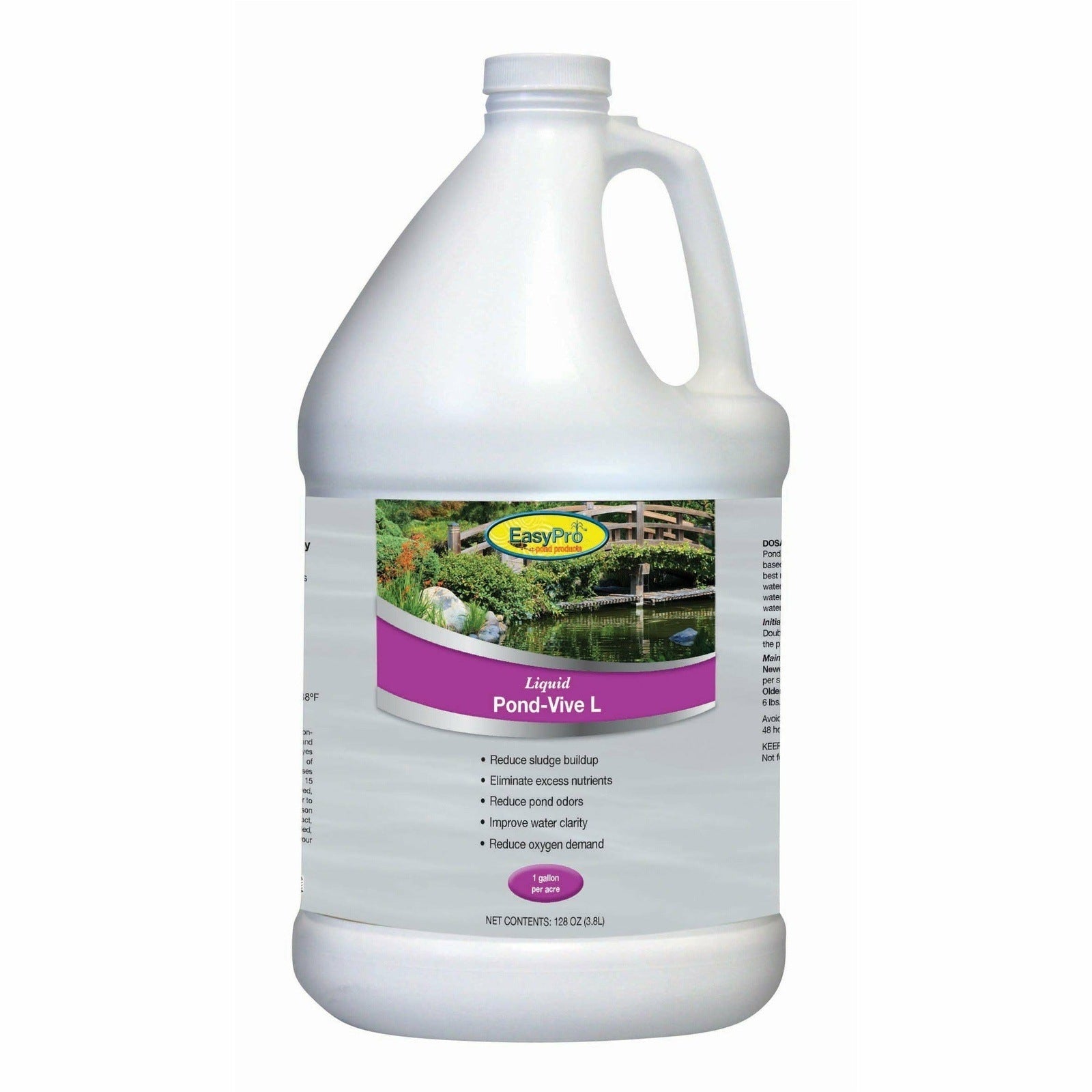 EasyPro: Pond-Vive L Liquid Lake & Pond Bacteria – 1 Gallon
